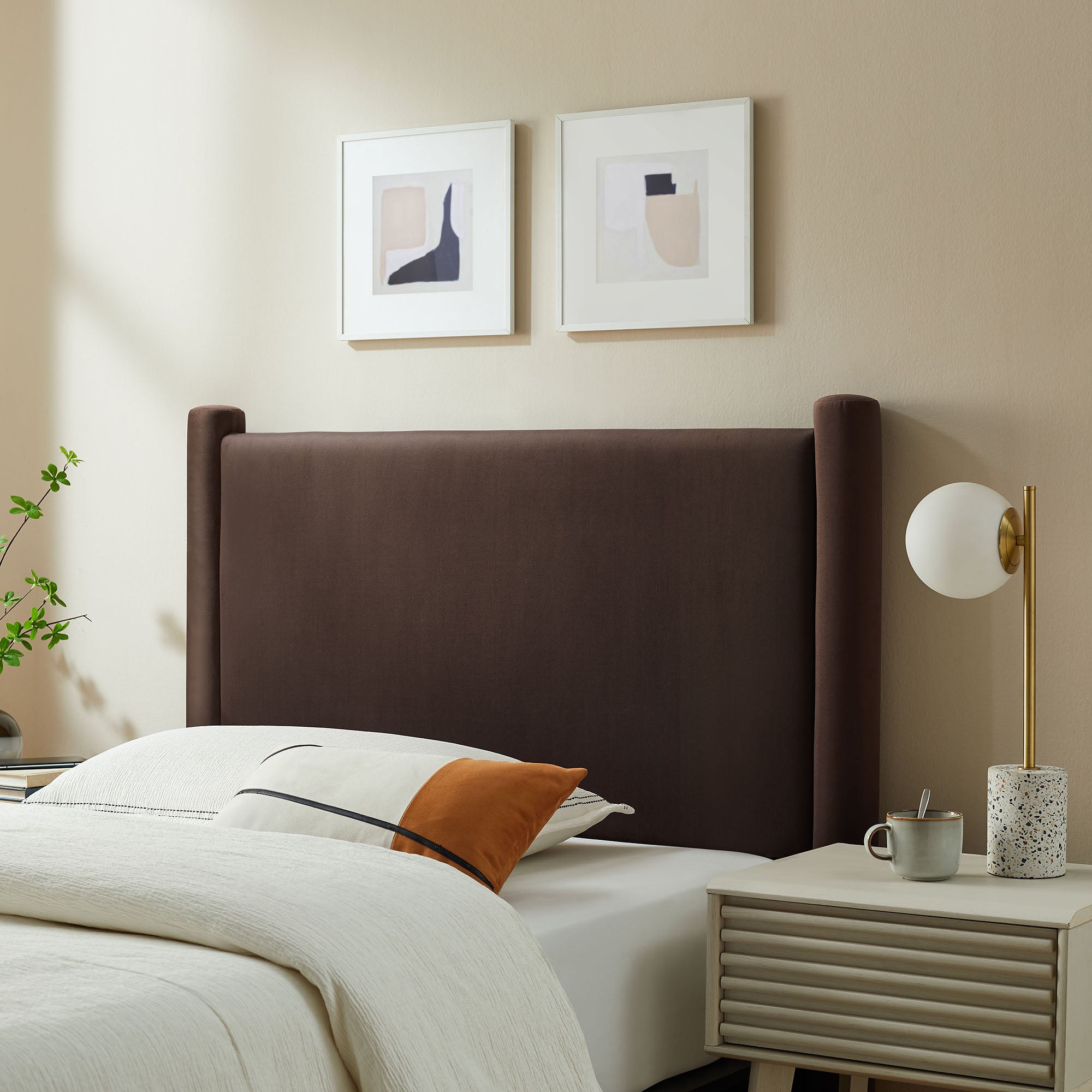 Rael Performance Velvet Headboard