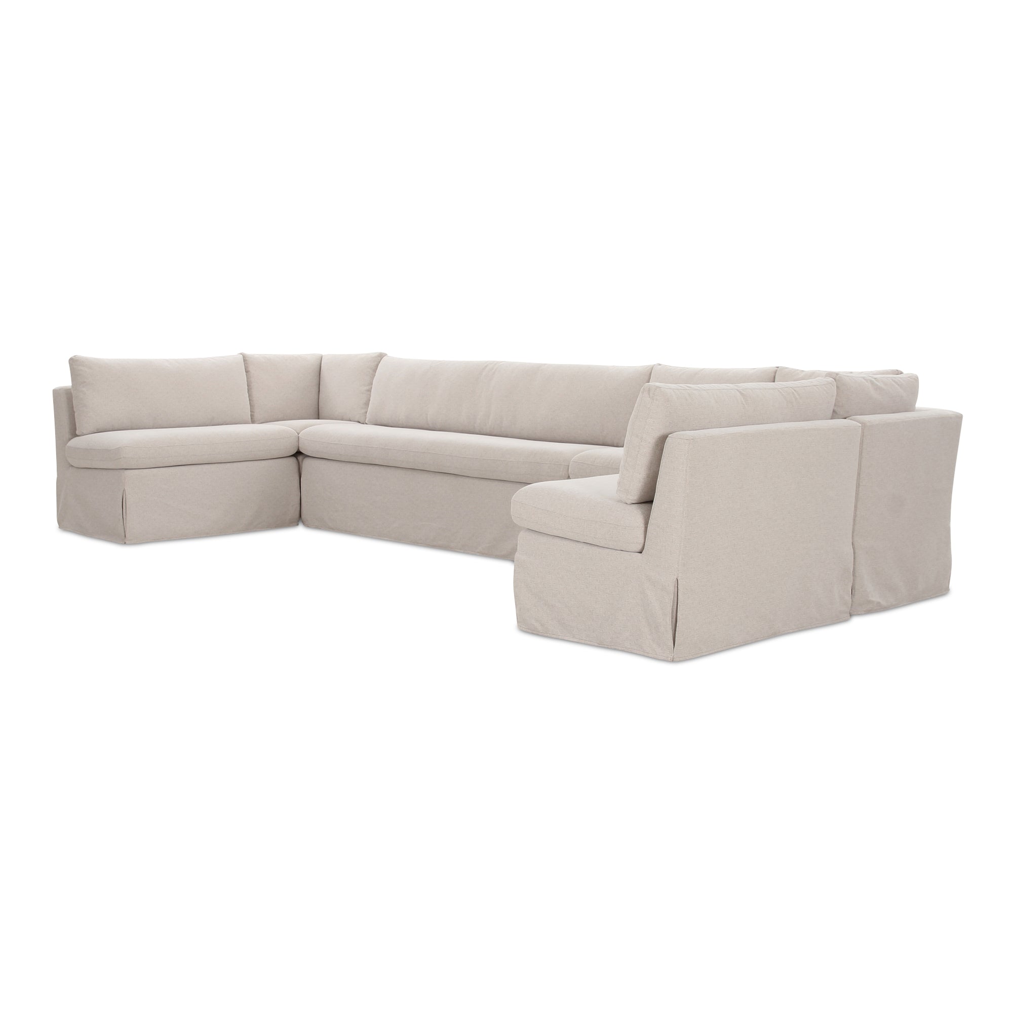 Fable Slipcover Dining Banquette U-Shape 168 in.