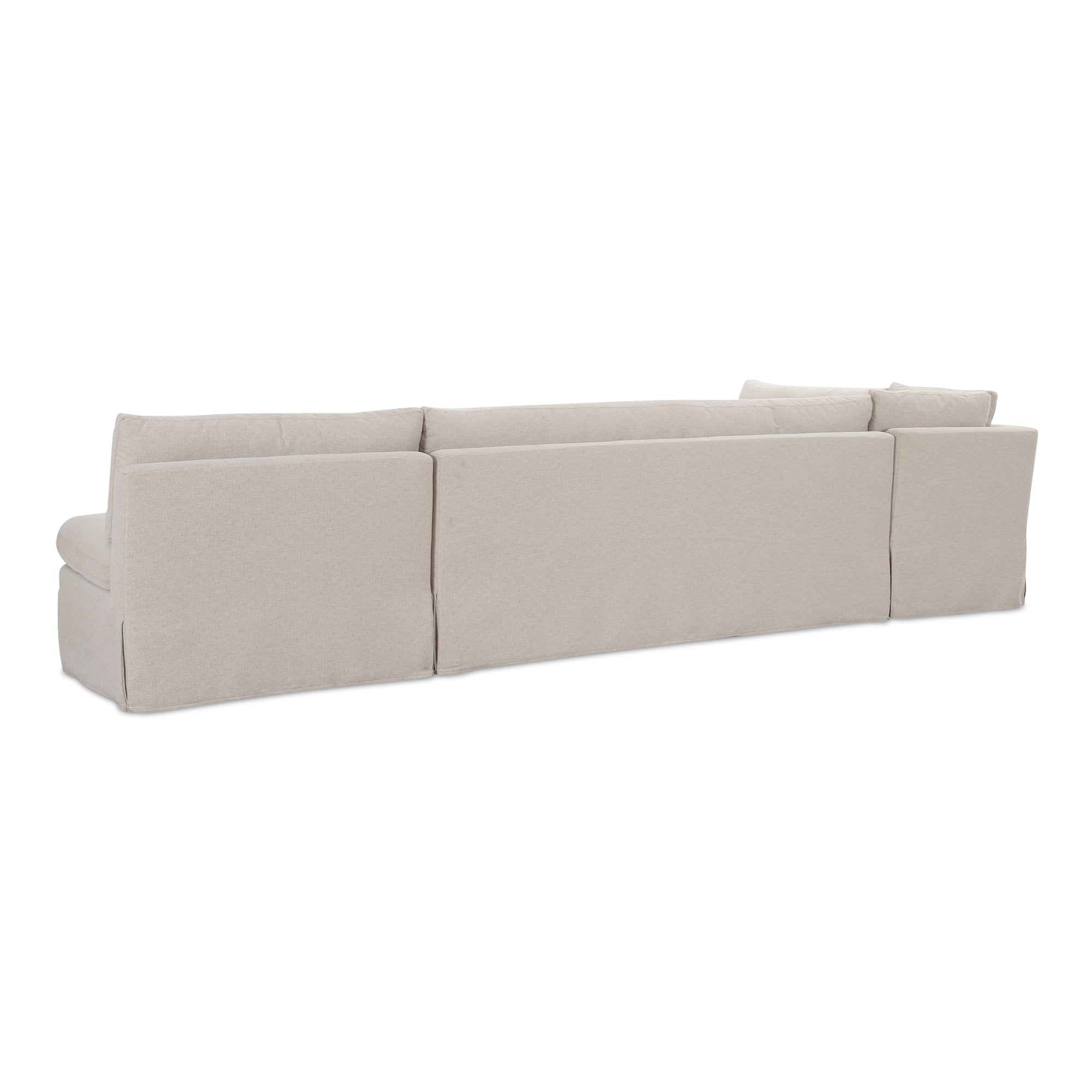 Fable Slipcover Dining Banquette L-Shape 139.5 in.