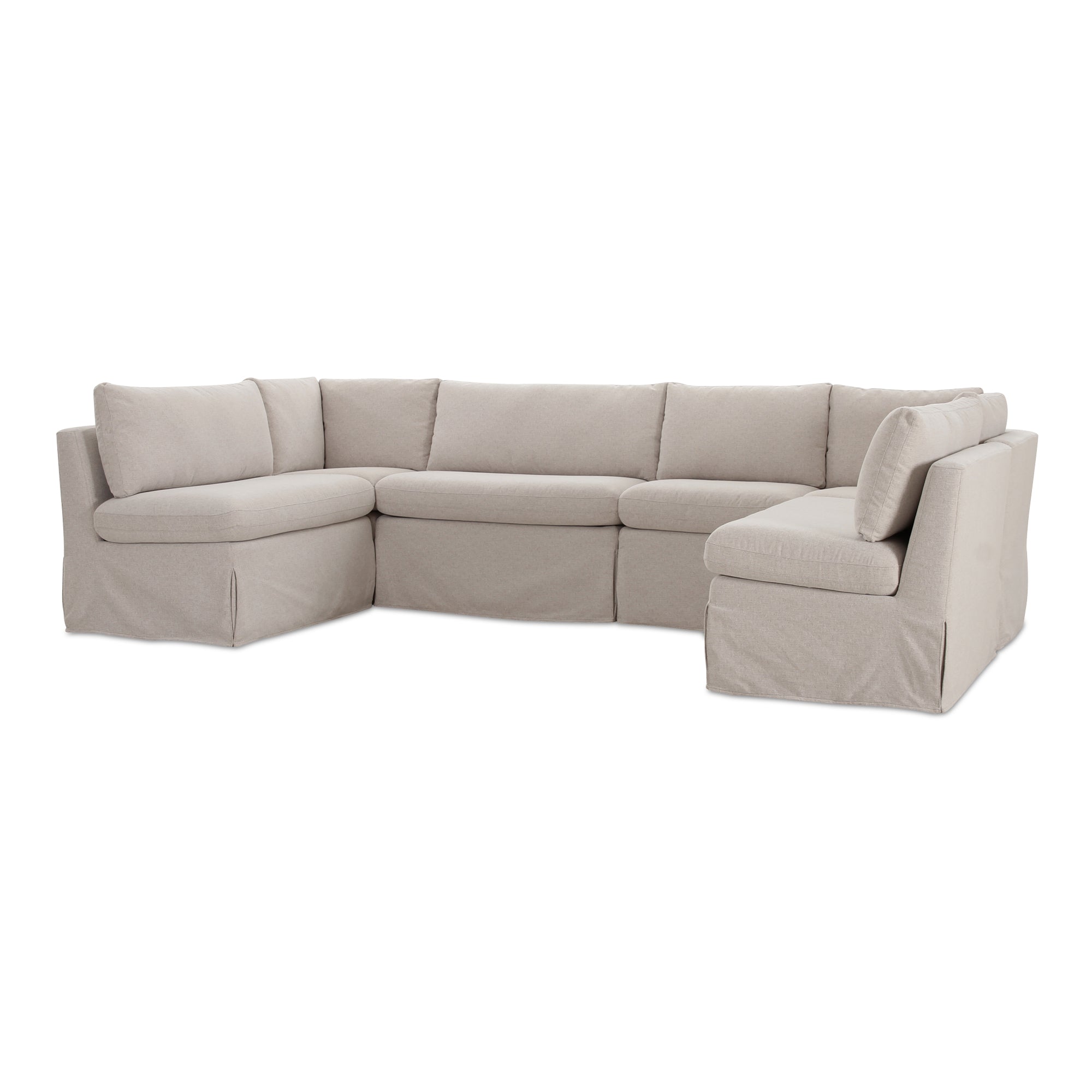Fable Slipcover Dining Banquette U-Shape 121 in.