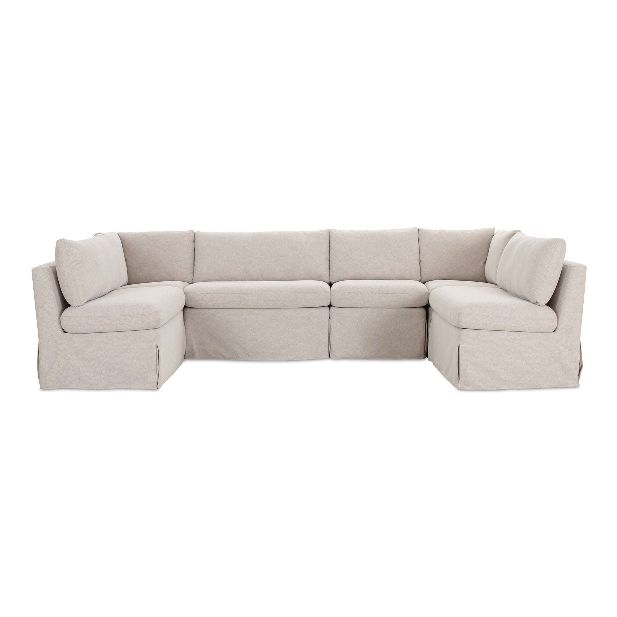 Fable Slipcover Dining Banquette U-Shape 121 in.