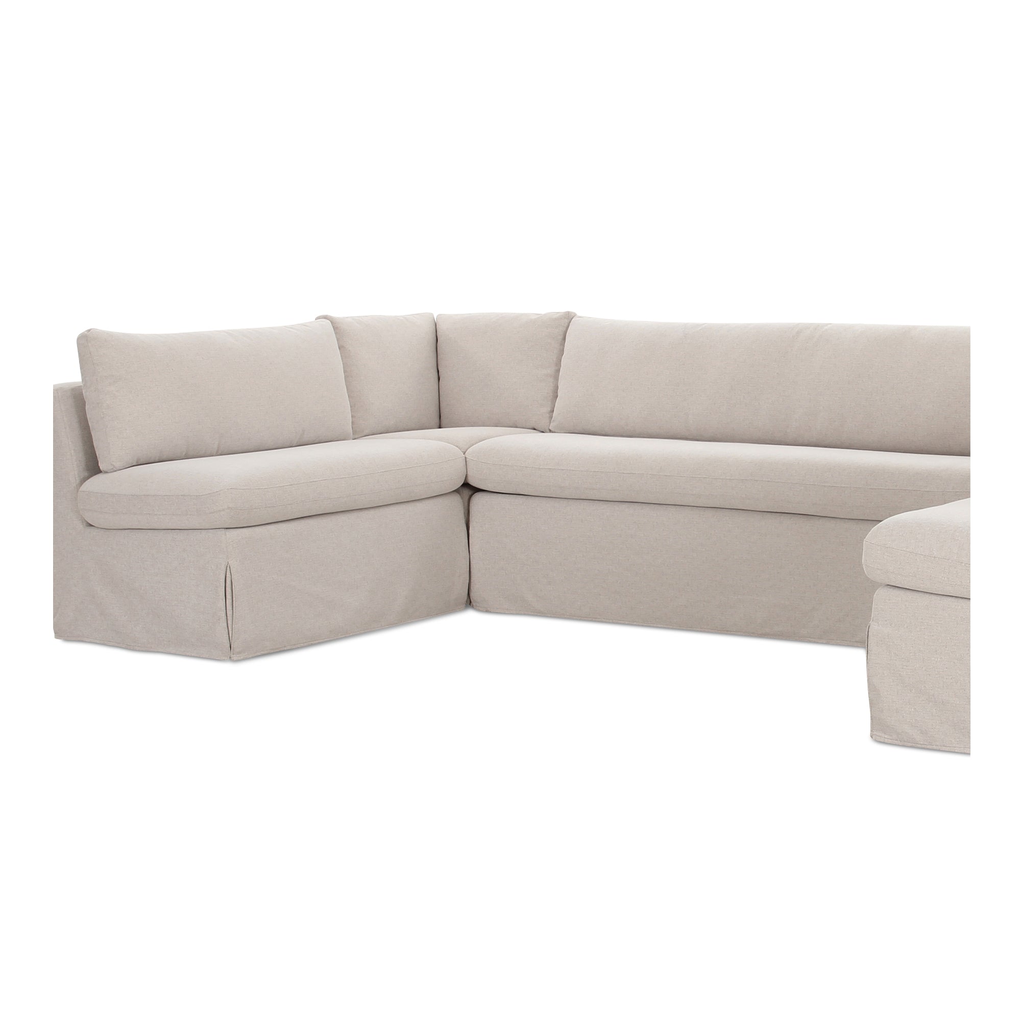 Fable Slipcover Dining Banquette U-Shape 129 in.