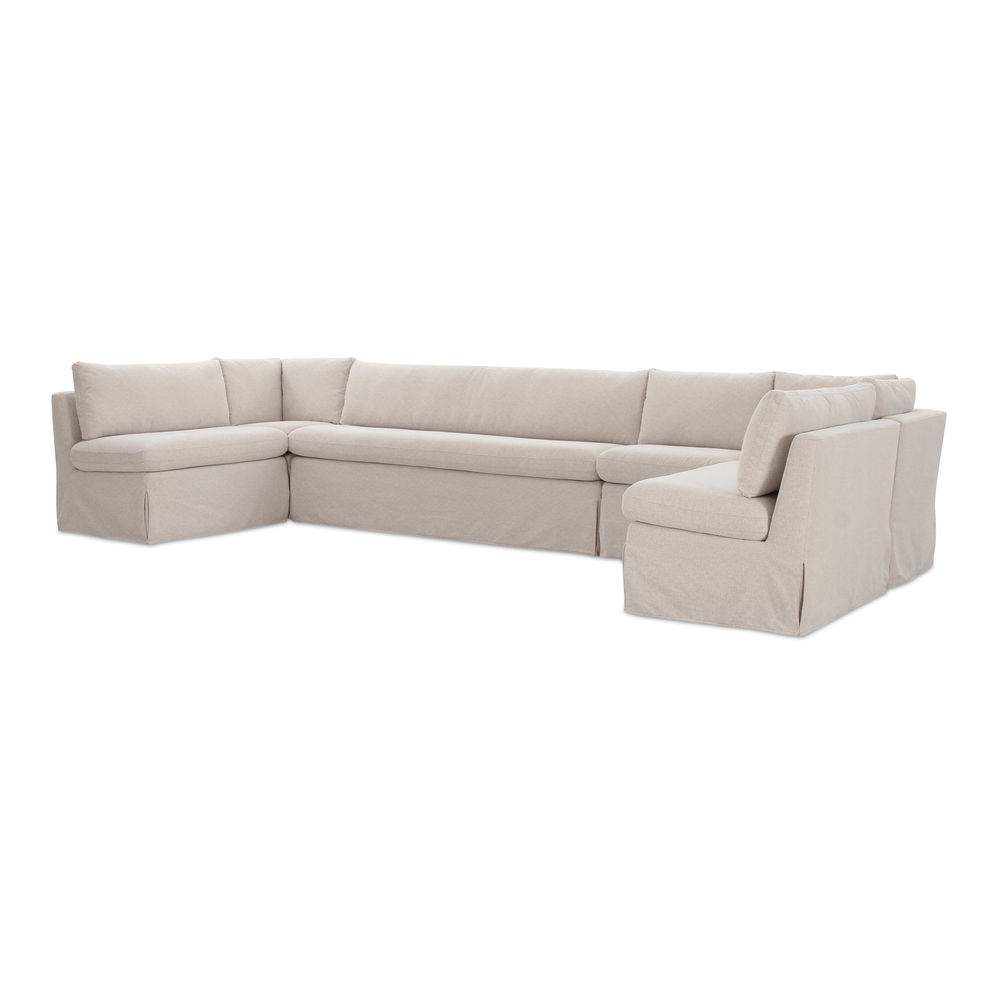 Fable Slipcover Dining Banquette U-Shape 154 in.