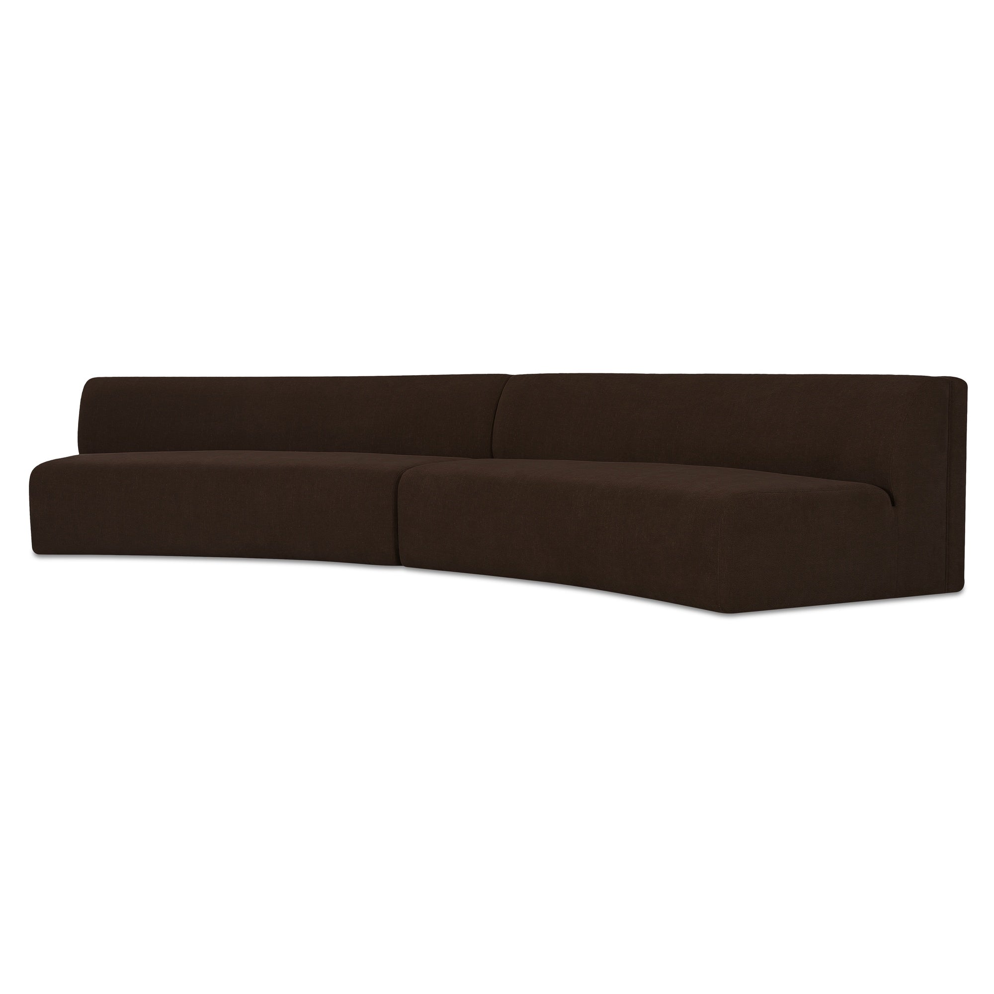 Naomi 2 Piece Concave Modular Sectional