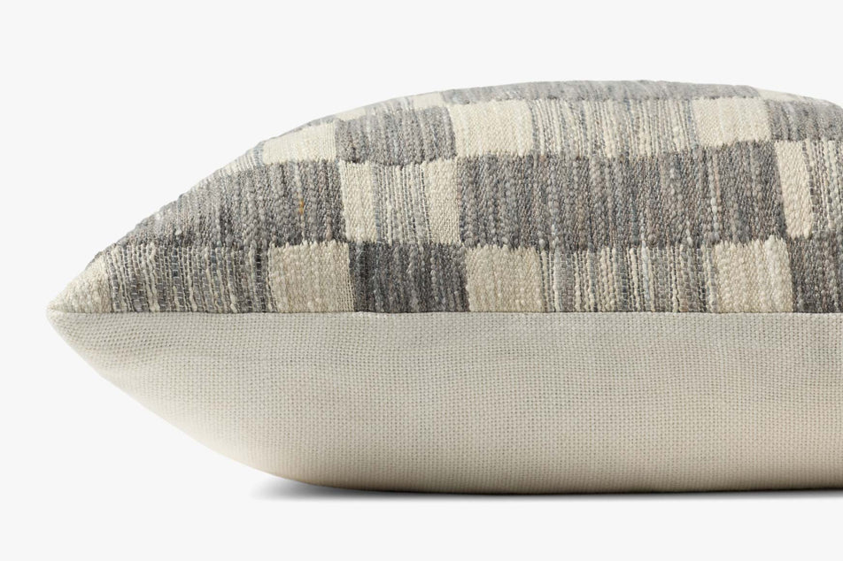 PAL0049 Charcoal / Ivory Pillow - 18"