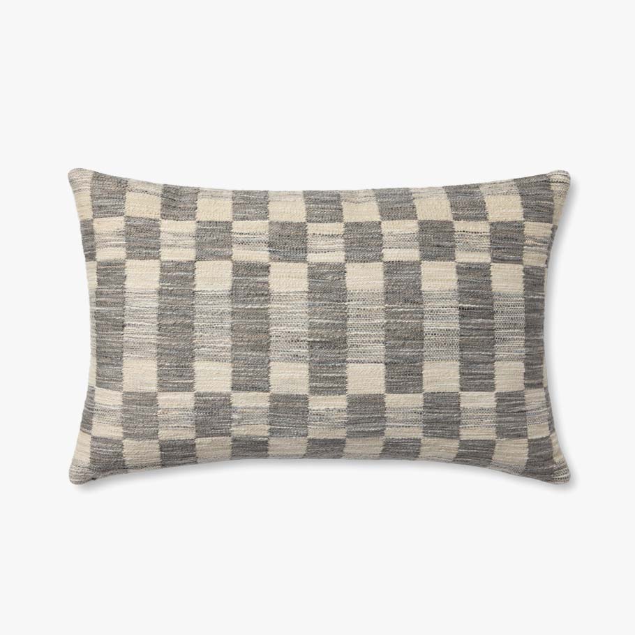 PAL0049 Charcoal / Ivory Pillow - 18"