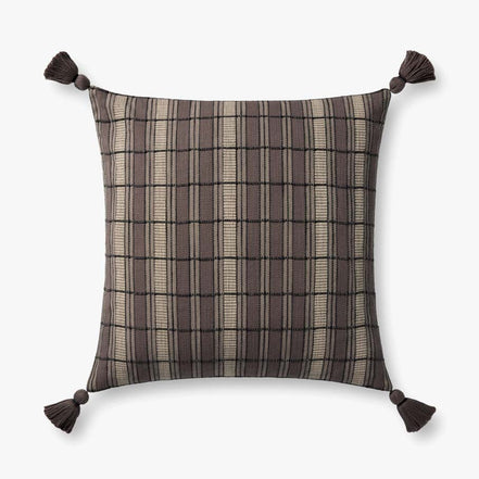 PBR0001 Brown / Beige Outdoor Pillow - 22"