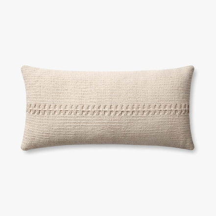 PCJ0018 Ivory Pillow - 12" x 27"
