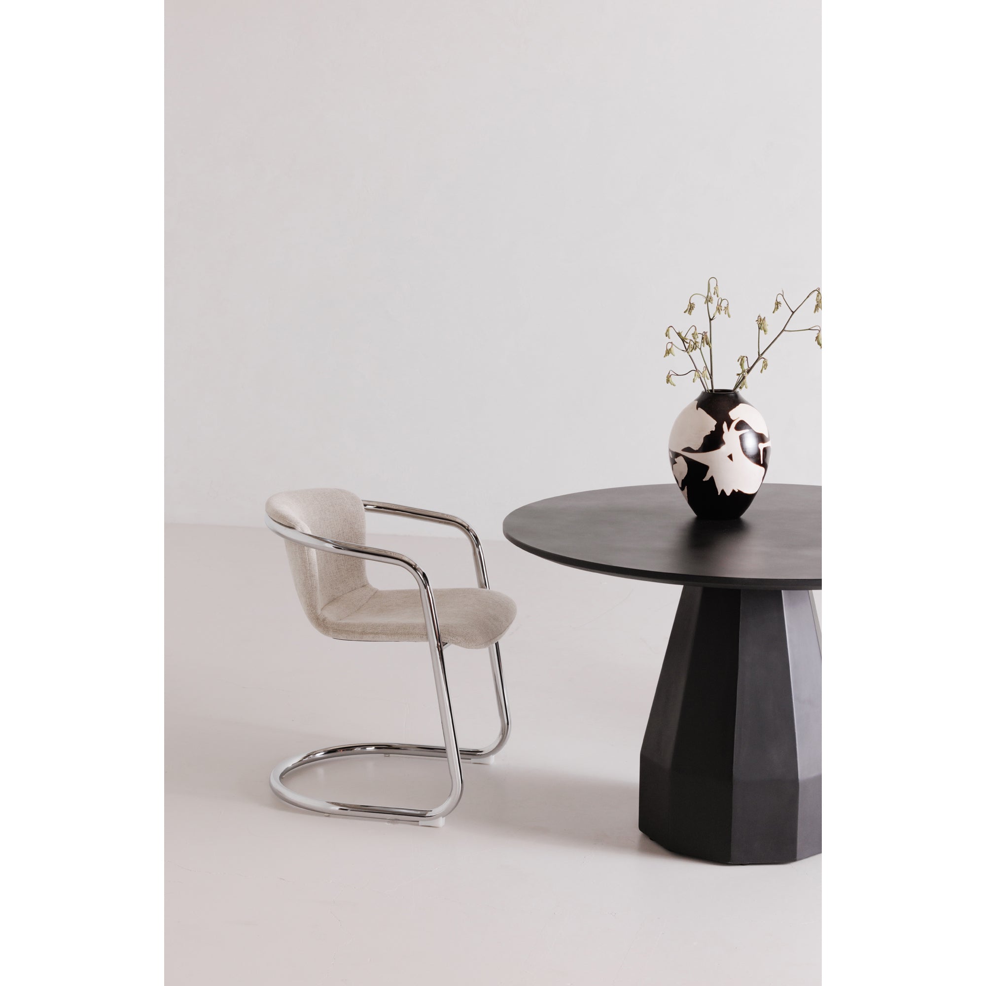 Freeman Chrome Frame Dining Chair - Set Of Two