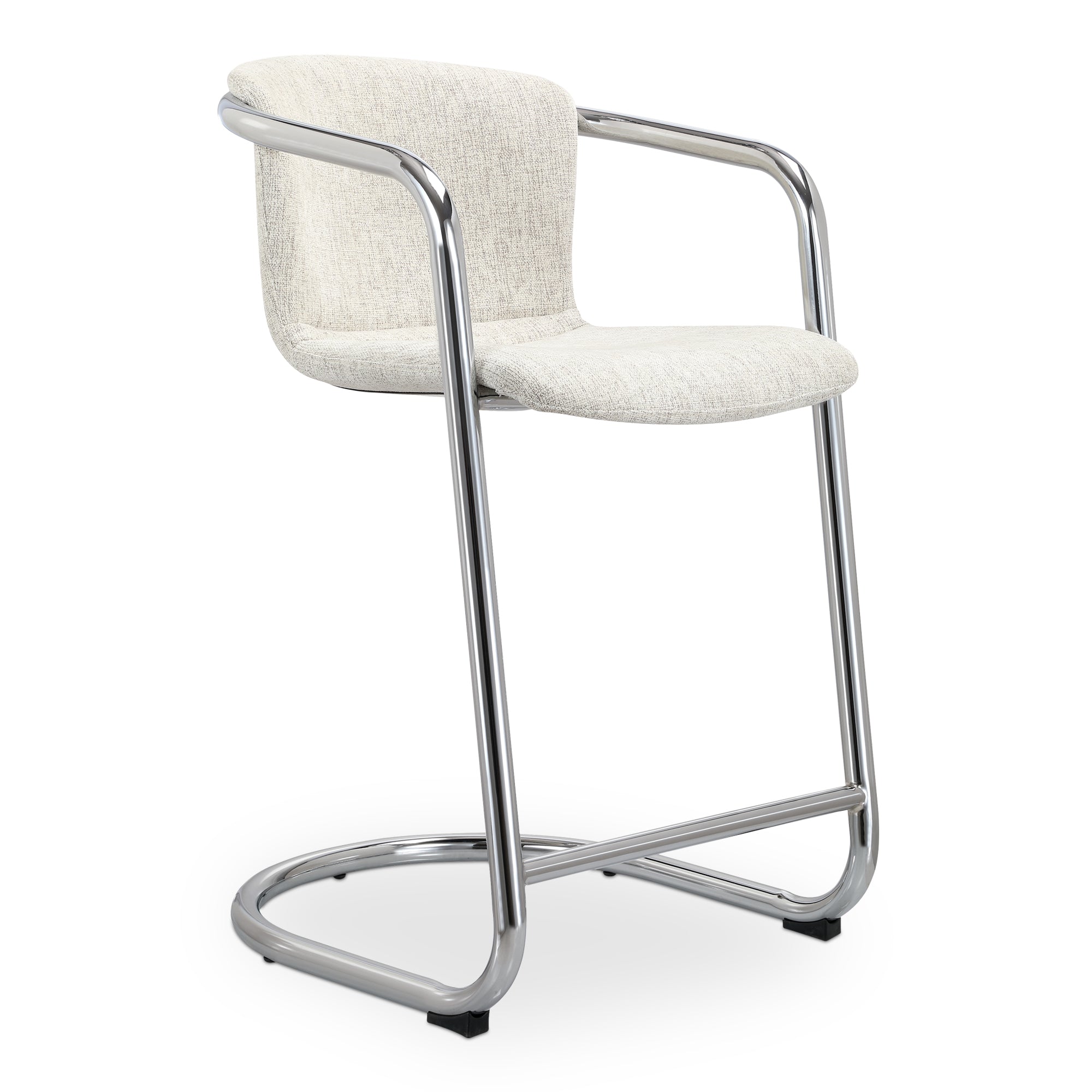 Freeman Chrome Frame Counter Stool - Set of Two