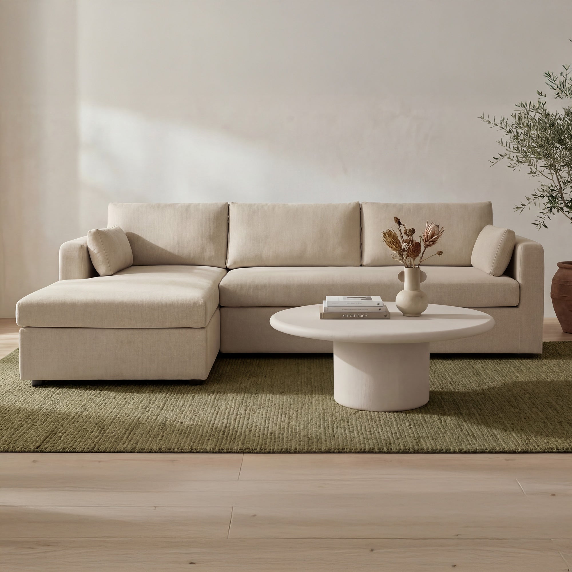 Burrow Sleeper Sectional With Storage Chaise Left