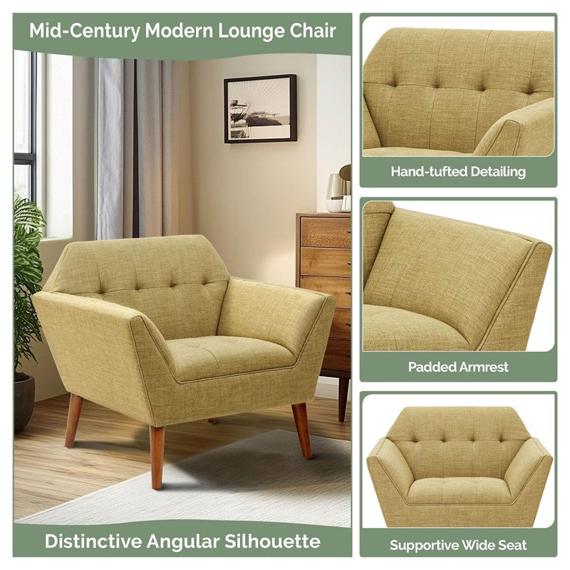 Newport Newport Wide Mid-Century Modern Lounge Chair