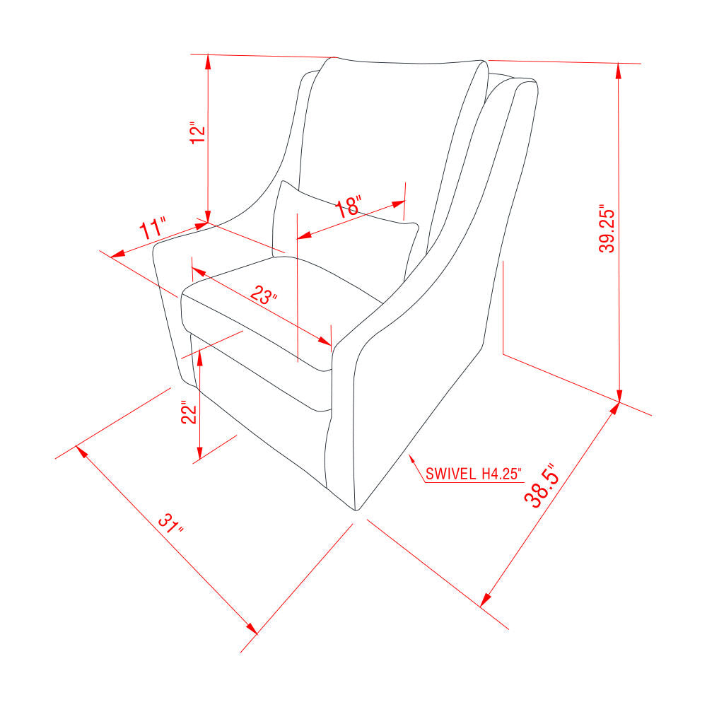 Atkinson Swivel Glider Chair