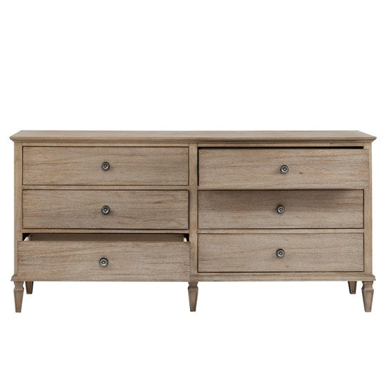 Victoria 6-drawer wood dresser