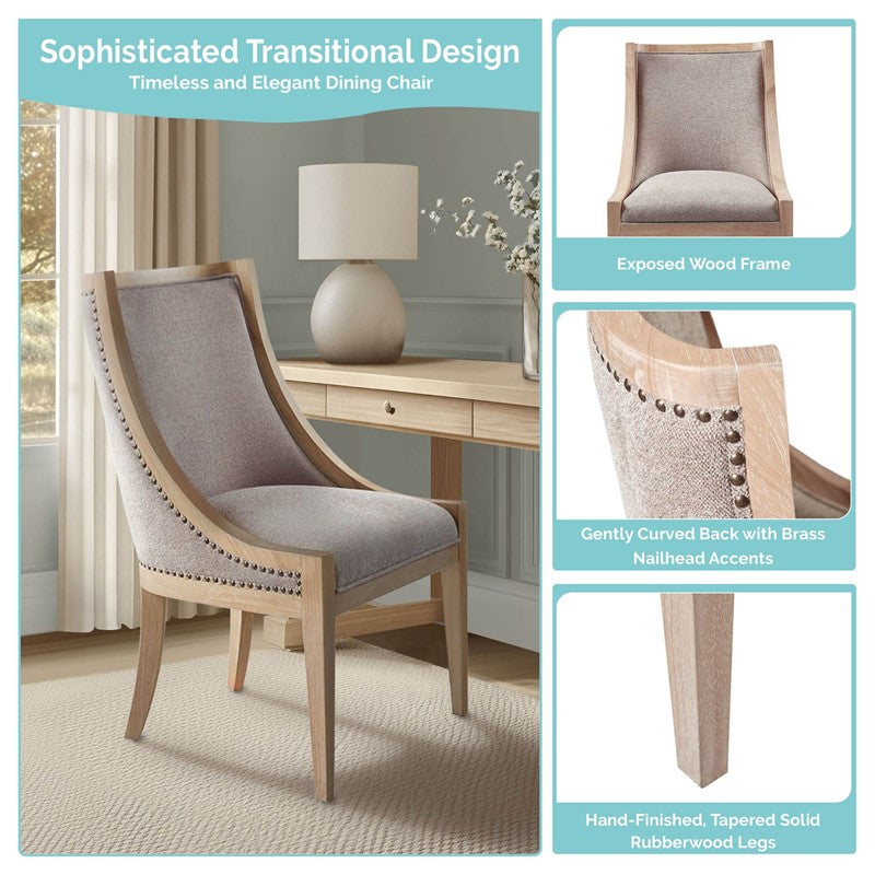 Elmcrest Upholstered Dining Chair with Nailhead Trim