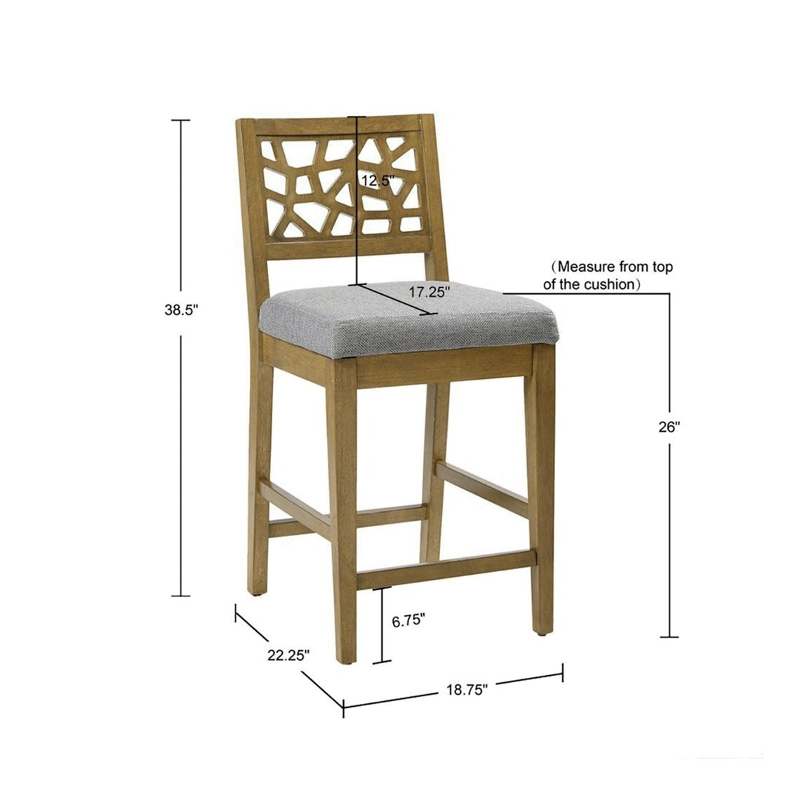 Crackle Counter Stool