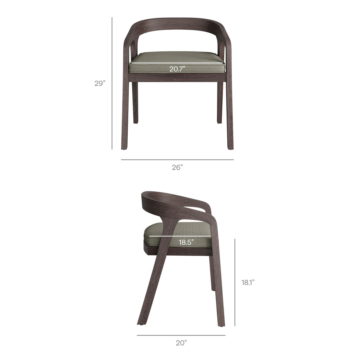 Kona 7-Piece Outdoor Teak Wood Dining Set