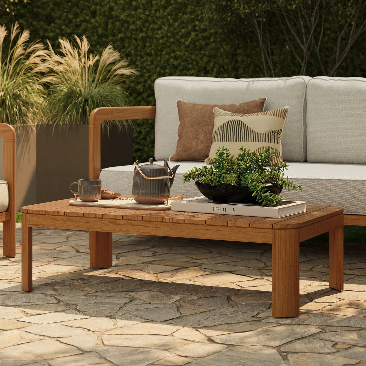 Kona Outdoor Teak Wood Coffee Table