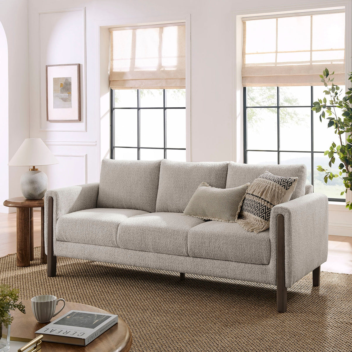 Hawken Boucle Fabric Sofa