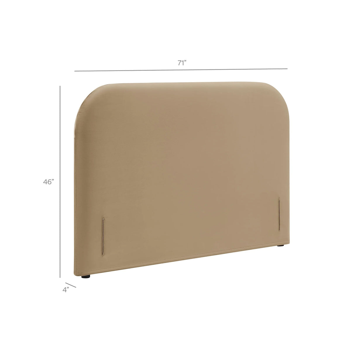 Keynote Stain-Resistant Performance Velvet Headboard