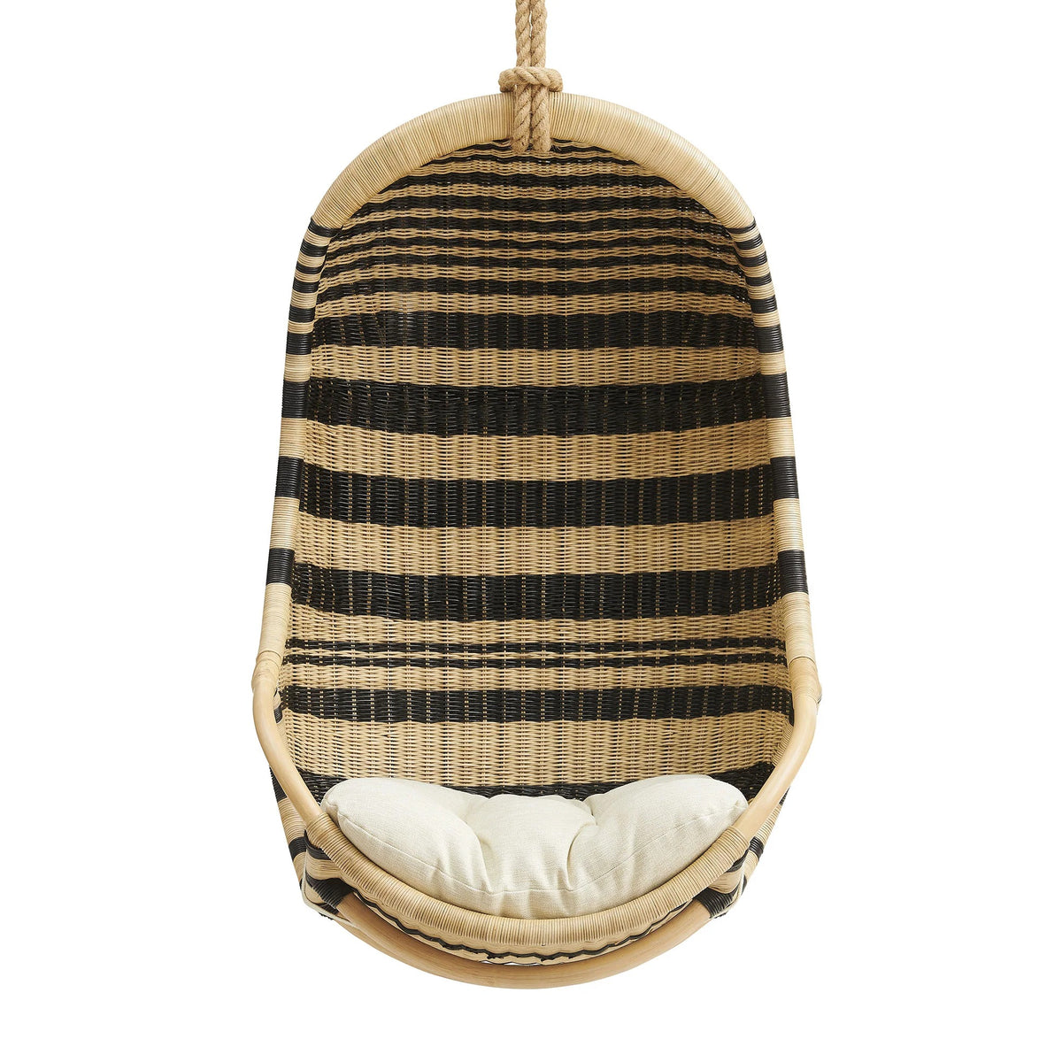 Carlo Two-Tone Woven Natural Rattan Hanging Chair