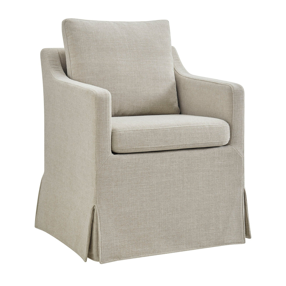 Serene Slipcovered Dining Armchair