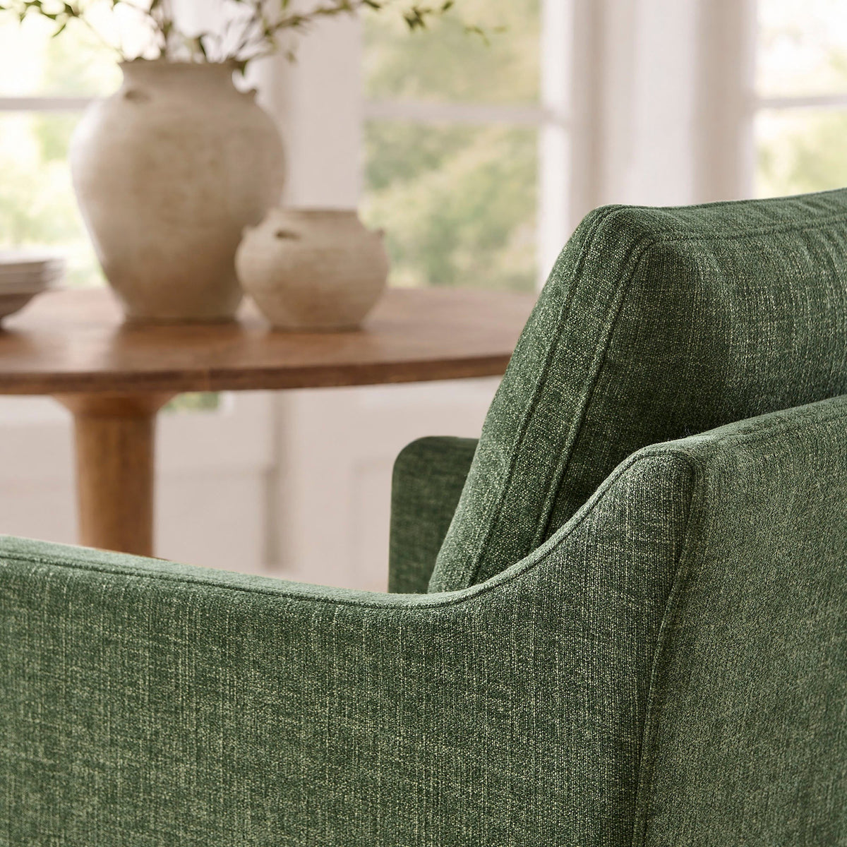 Serene Slipcovered Dining Armchair