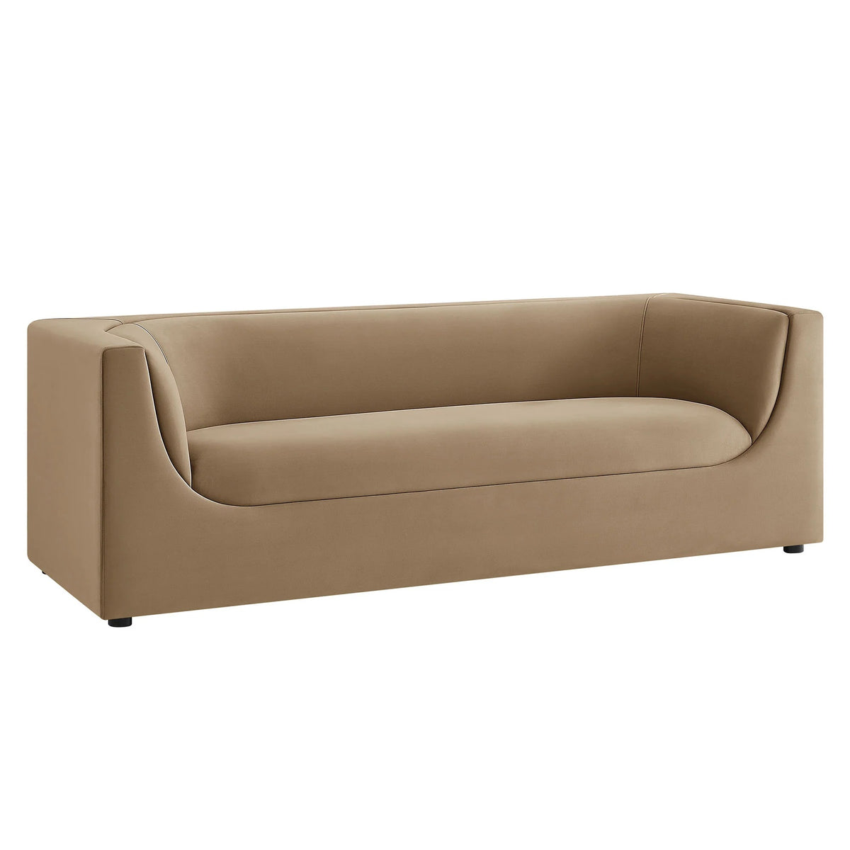 Hilda Curved Back Performance Velvet Sofa
