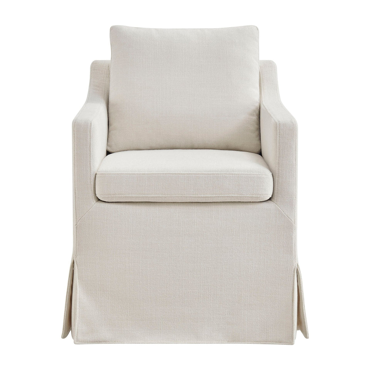 Serene Slipcovered Dining Armchair