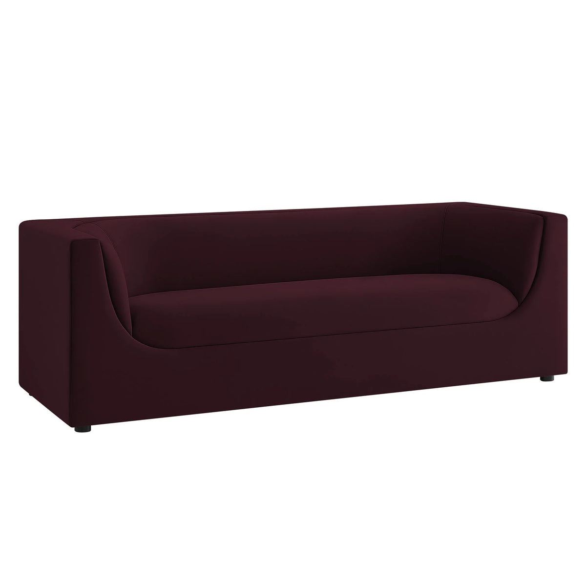 Hilda Curved Back Performance Velvet Sofa