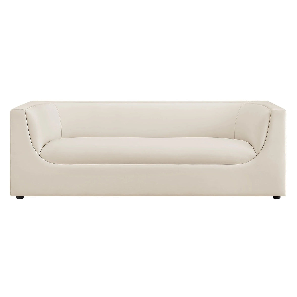 Hilda Curved Back Performance Velvet Sofa