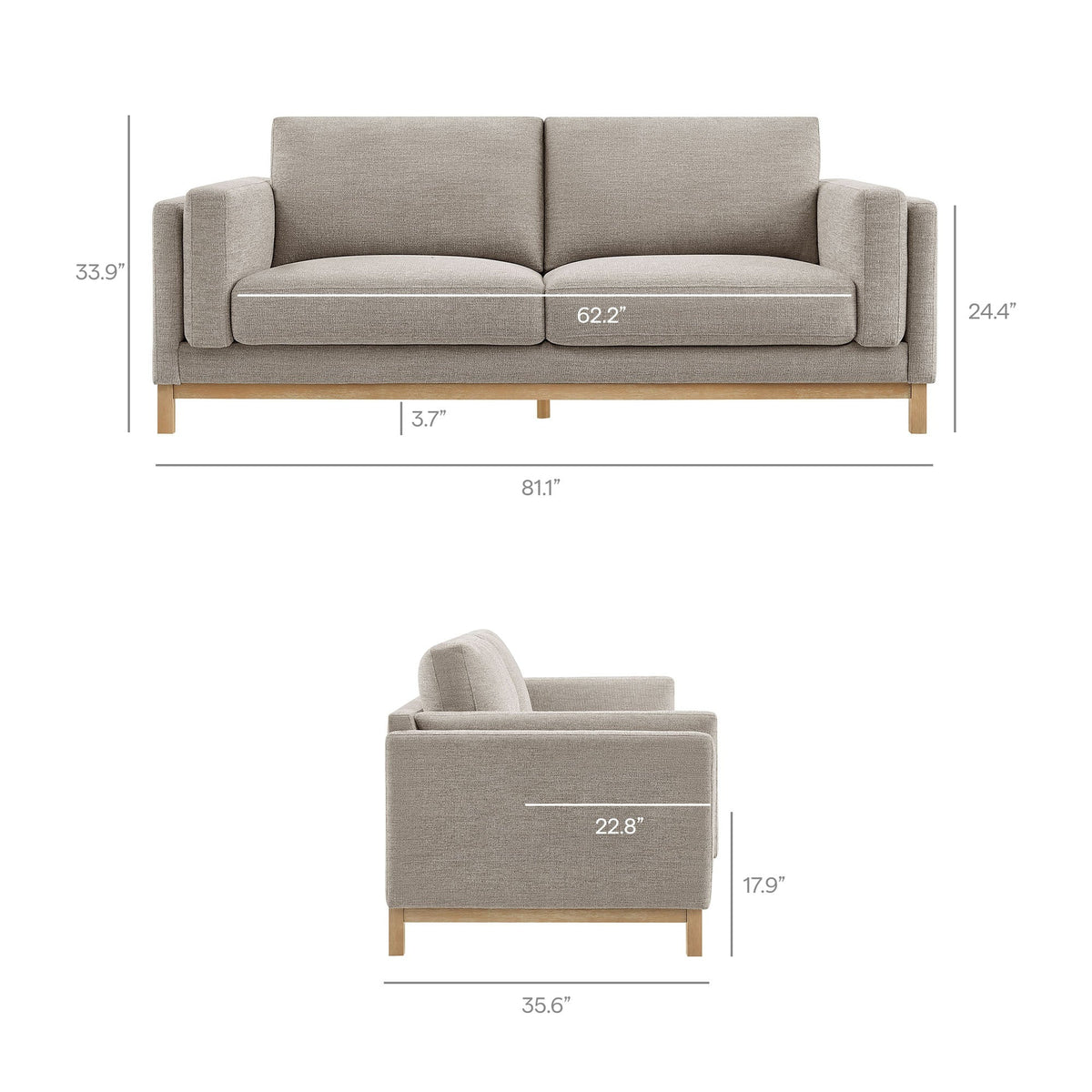Roscoe Fabric Sofa
