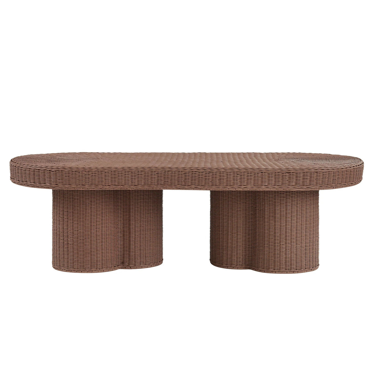 Sarova Natural Rattan Oval Pedestal Coffee Table
