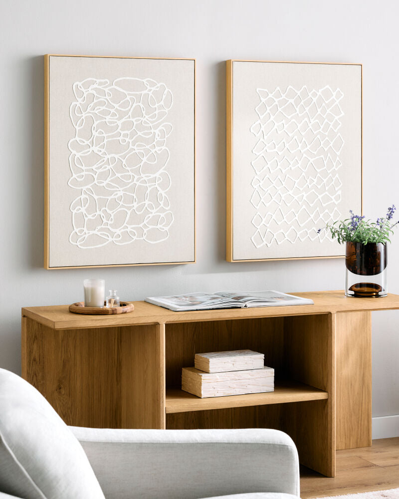 Lines Framed Art