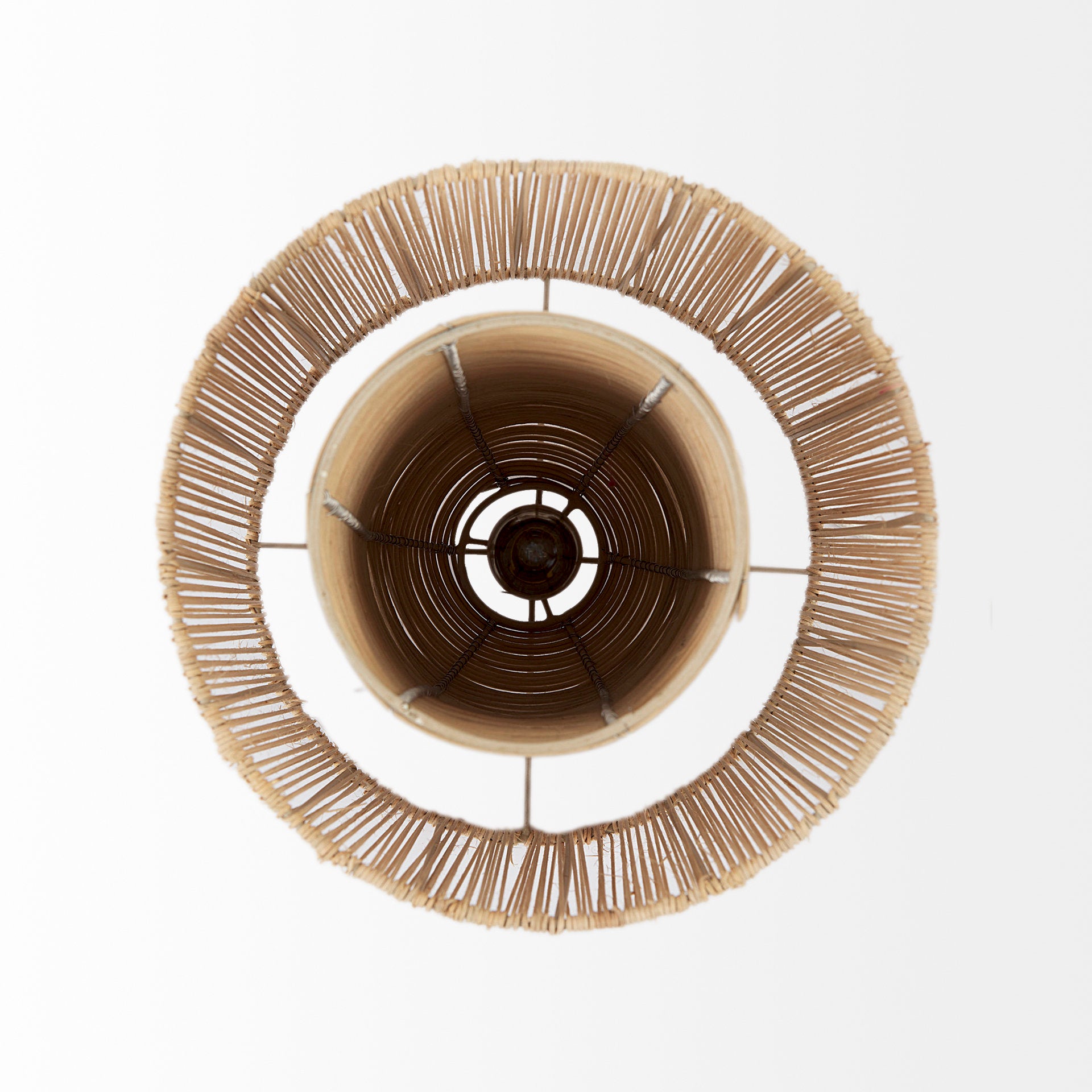 Aviario 14.2 L x 14.2 W x 14.2 H Natural Cane Cylindrical Pendant Light