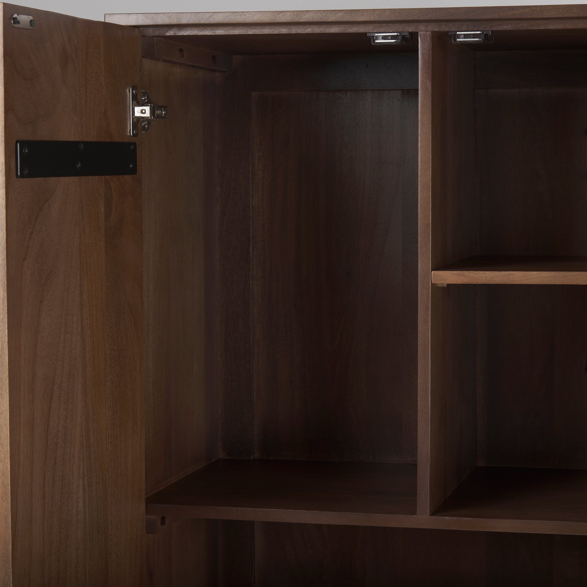 Astrid 36.0L x 17.0W x 70.0H Medium Brown Solid Wood Armoire