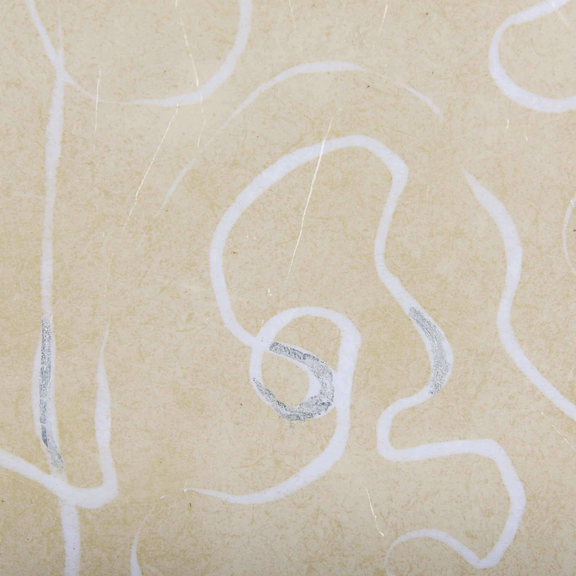 Thread Yellow I by Mercana Studio a Hand Embellished Textured Framed Art Print Matted under Glass