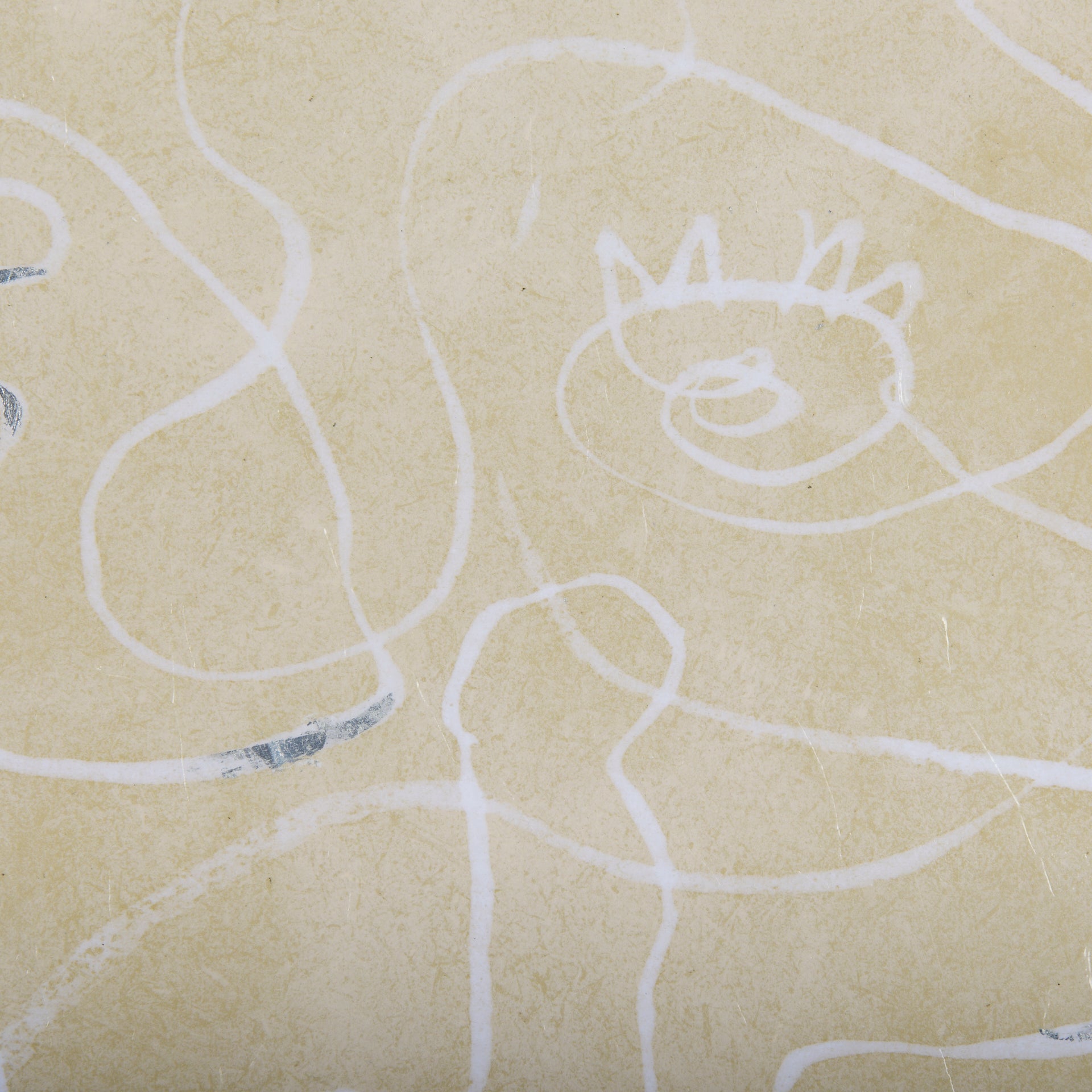 Thread Yellow II by Mercana Studio a Hand Embellished Textured Framed Art Print Matted under Glass