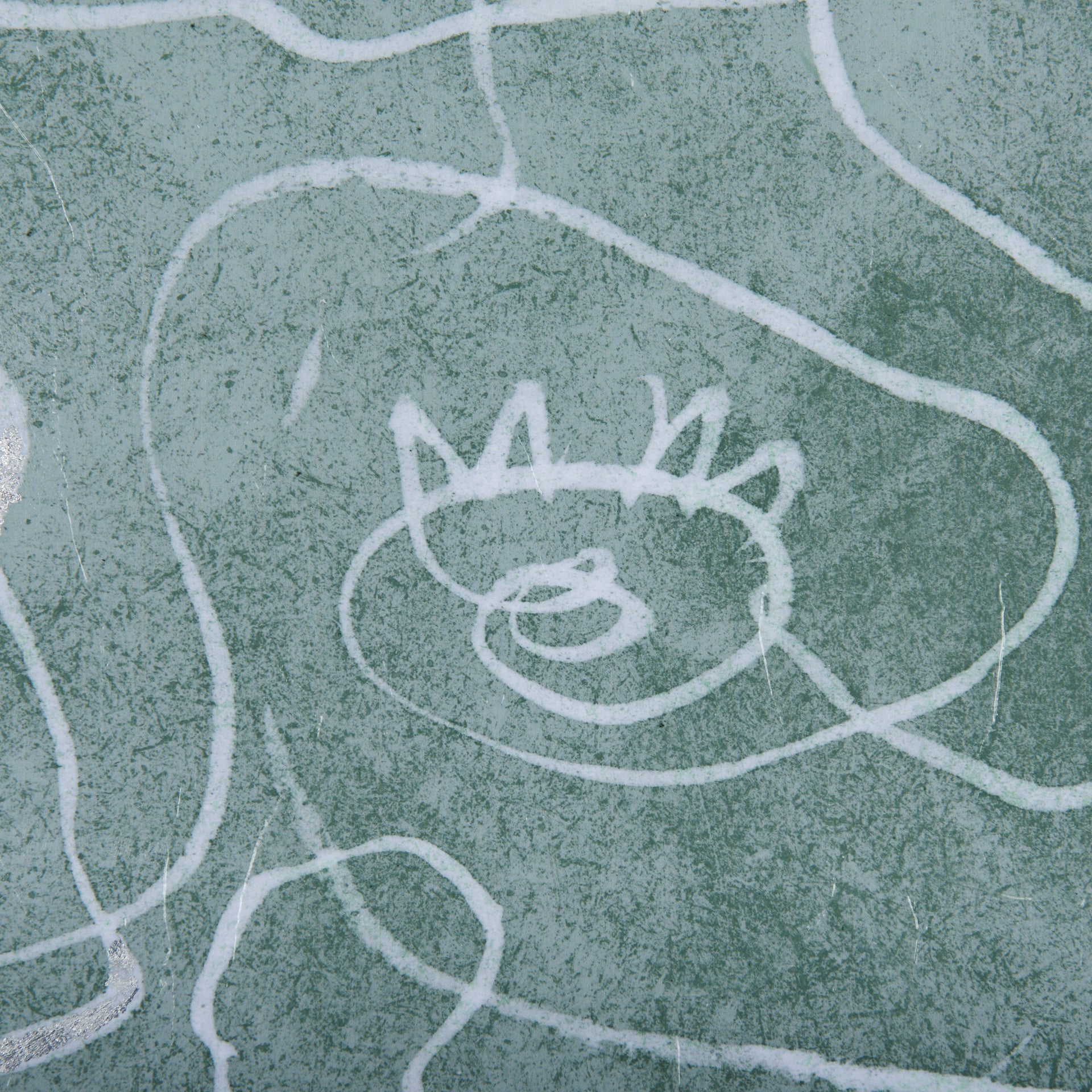 Thread Green II by Mercana Studio a Hand Embellished Textured Framed Art Print Matted under Glass