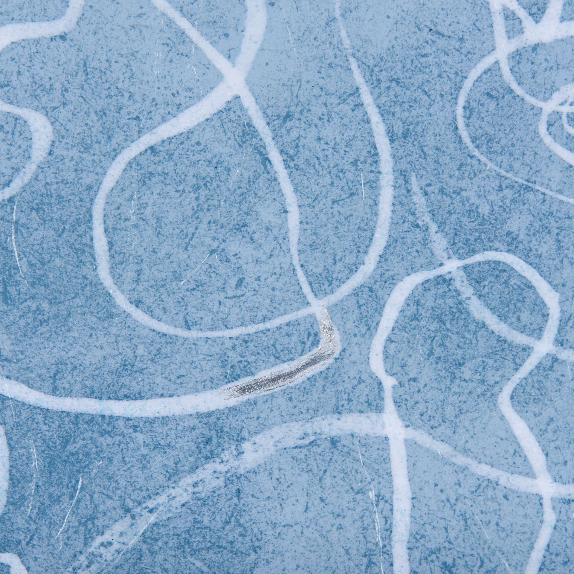 Thread Blue II by Mercana Studio a Hand Embellished Textured Framed Art Print Matted under Glass