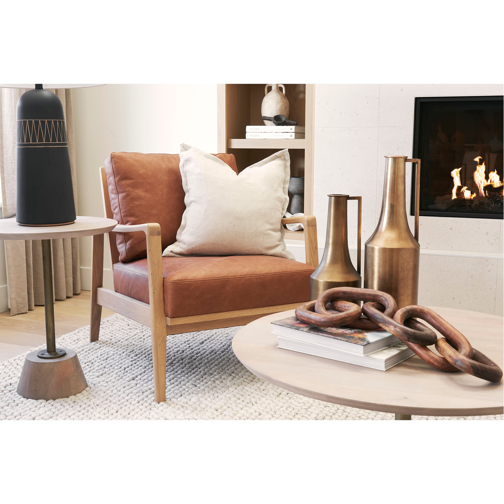 Maxwell Pedestal Side Table