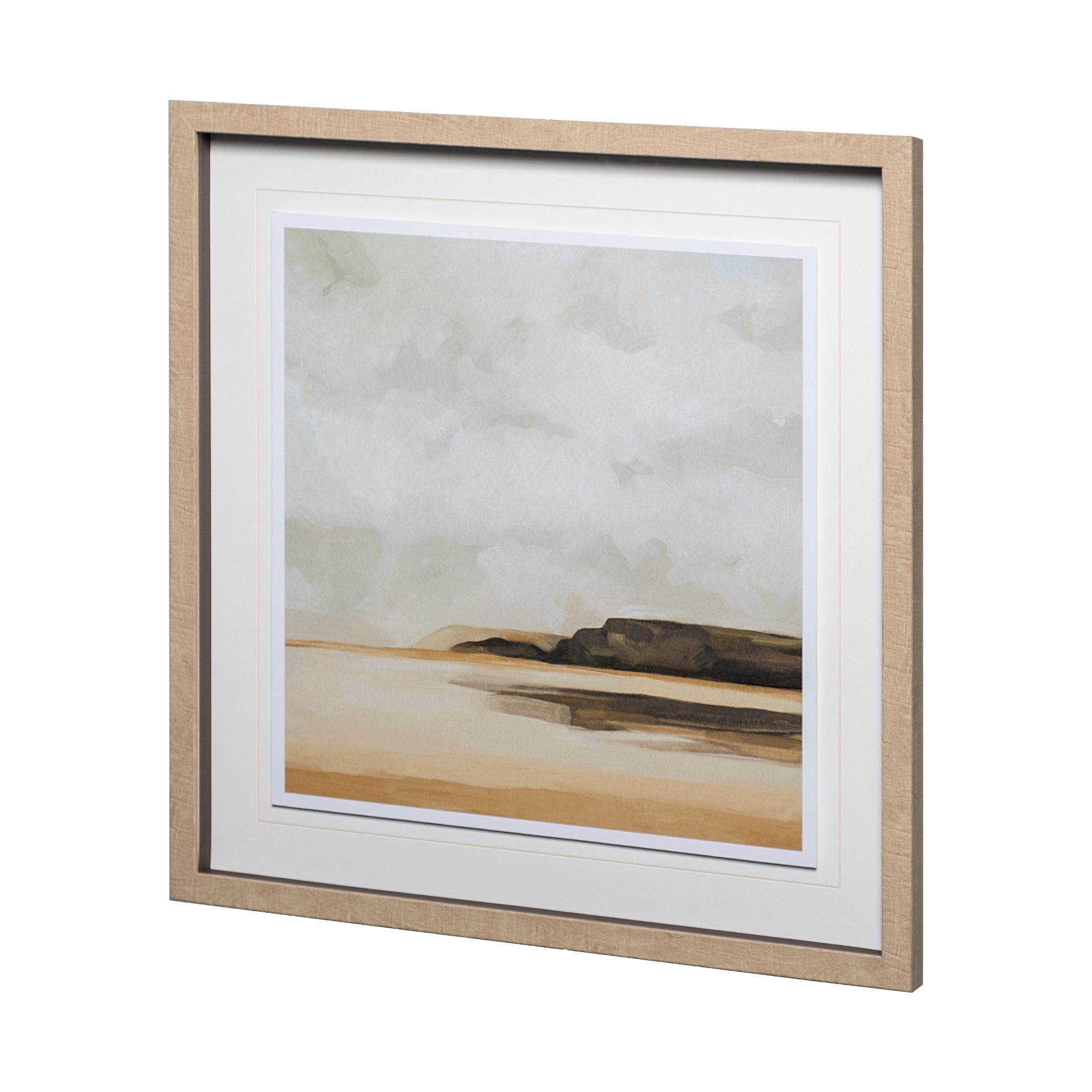 Wattwanderung I by Emma Scarvey a Framed Art Print Matted under Glass