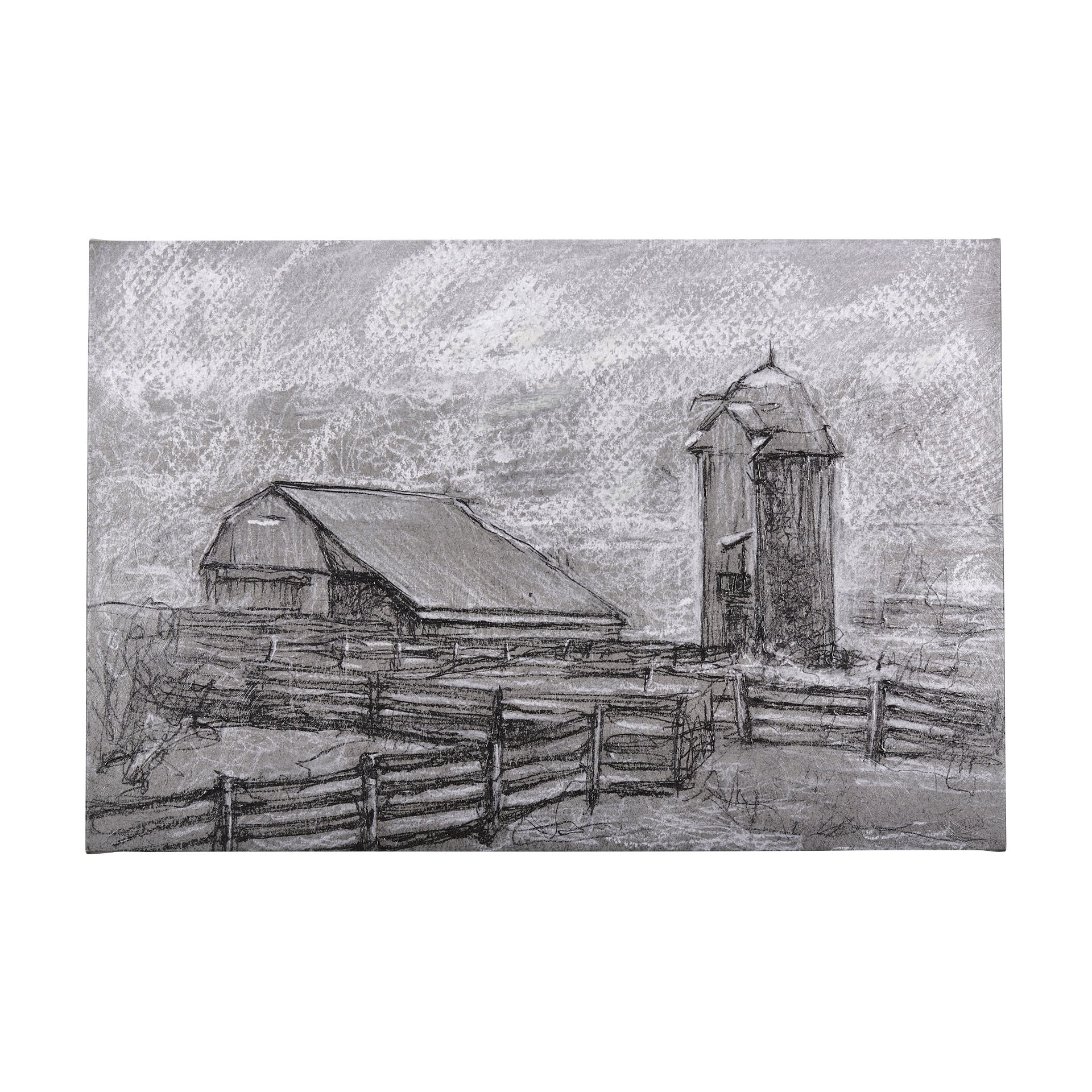 Farm view sketch II