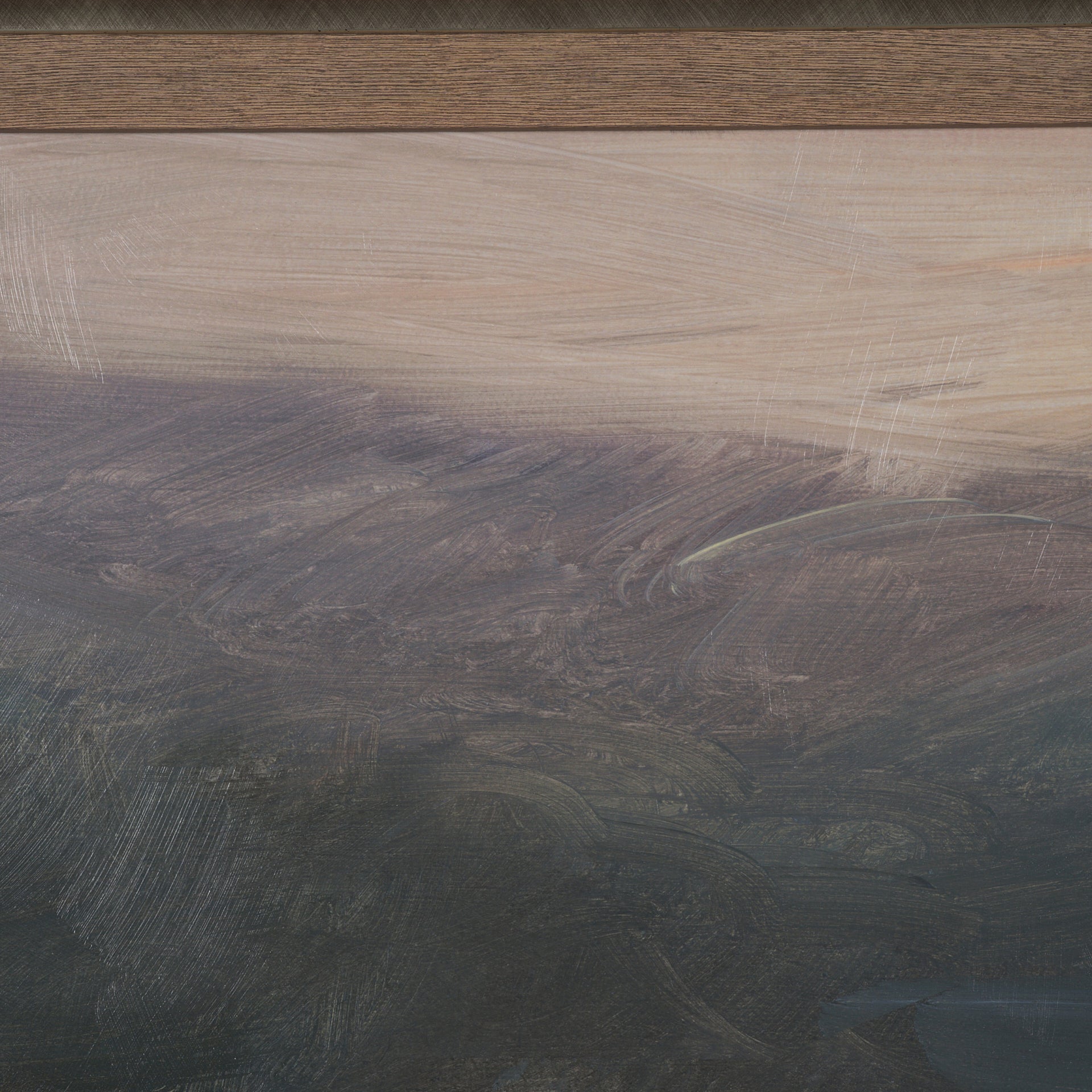 Rainy Landscape by Mercana Studio a Hand Embelished Textured Framed Art Print