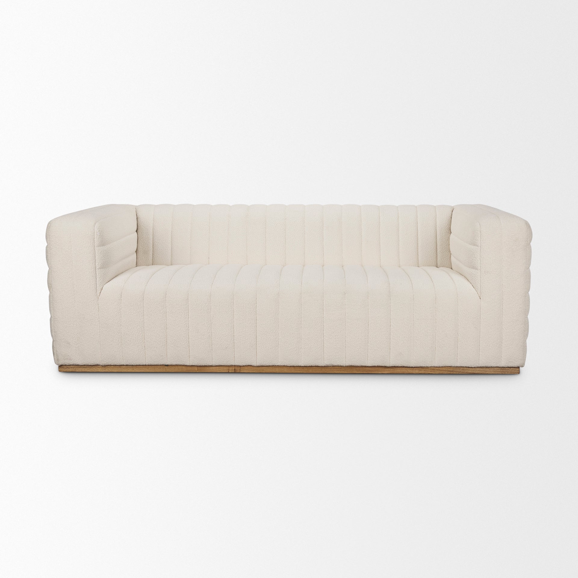 Ricciardo Cream Boucle 3-Seater Sofa