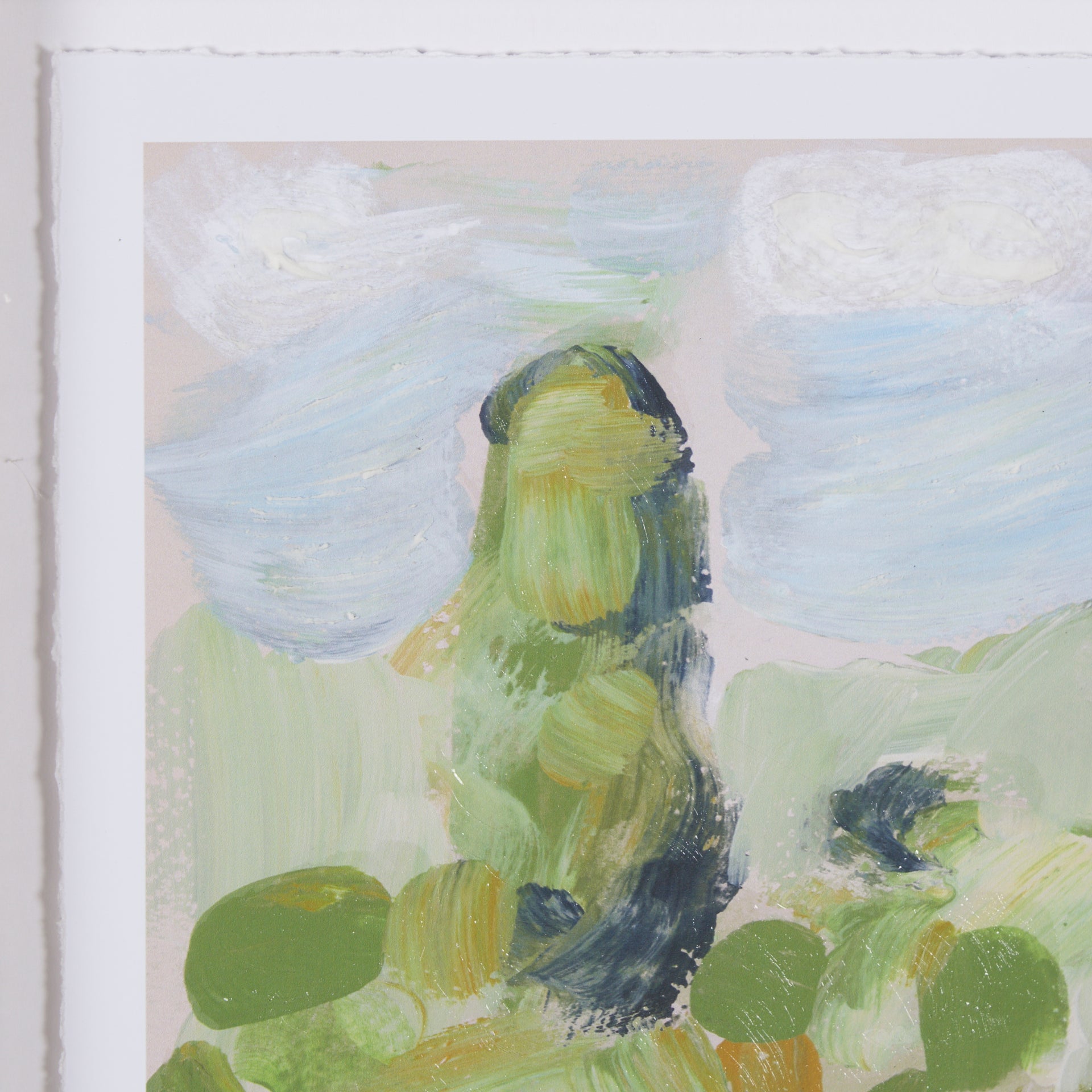 Vibrant View III by Mercana Studio a Hand Embelished Textured Framed Art Print Matted under Glass