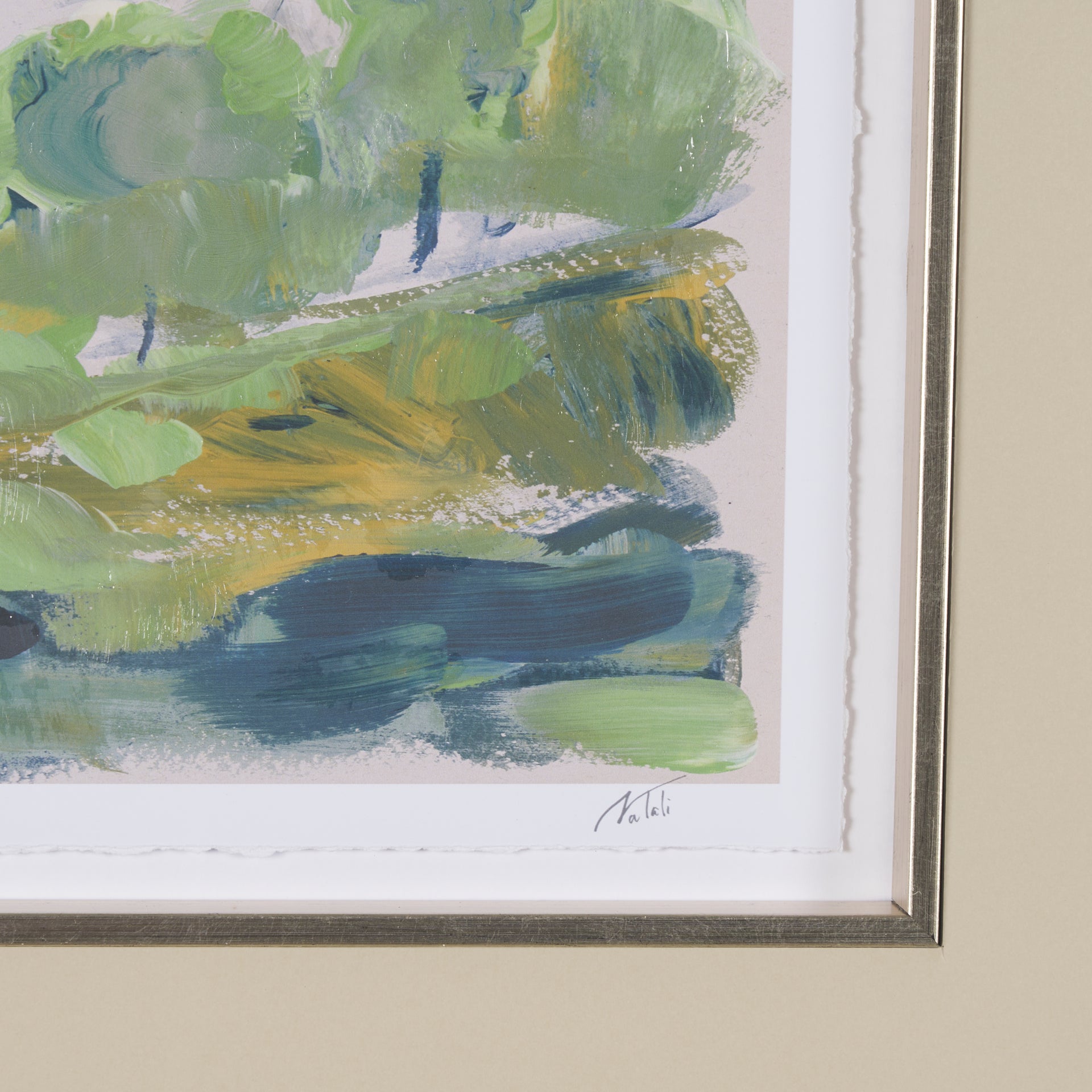 Vibrant View IV by Mercana Studio a Hand Embelished Textured Framed Art Print Matted under Glass