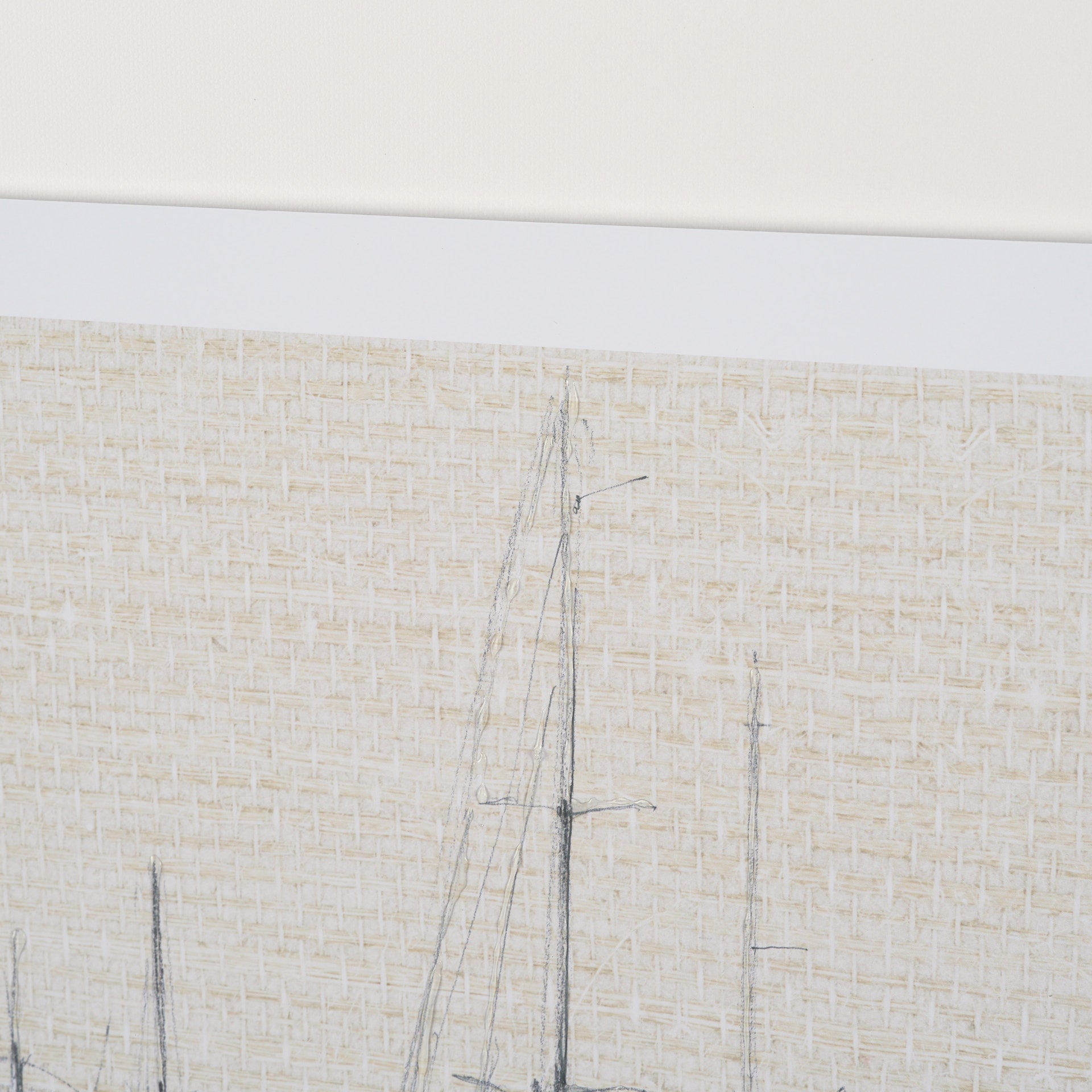 Sail Away IV by Mercana Studio a Hand Embellished Framed Art Print Matted under Glass