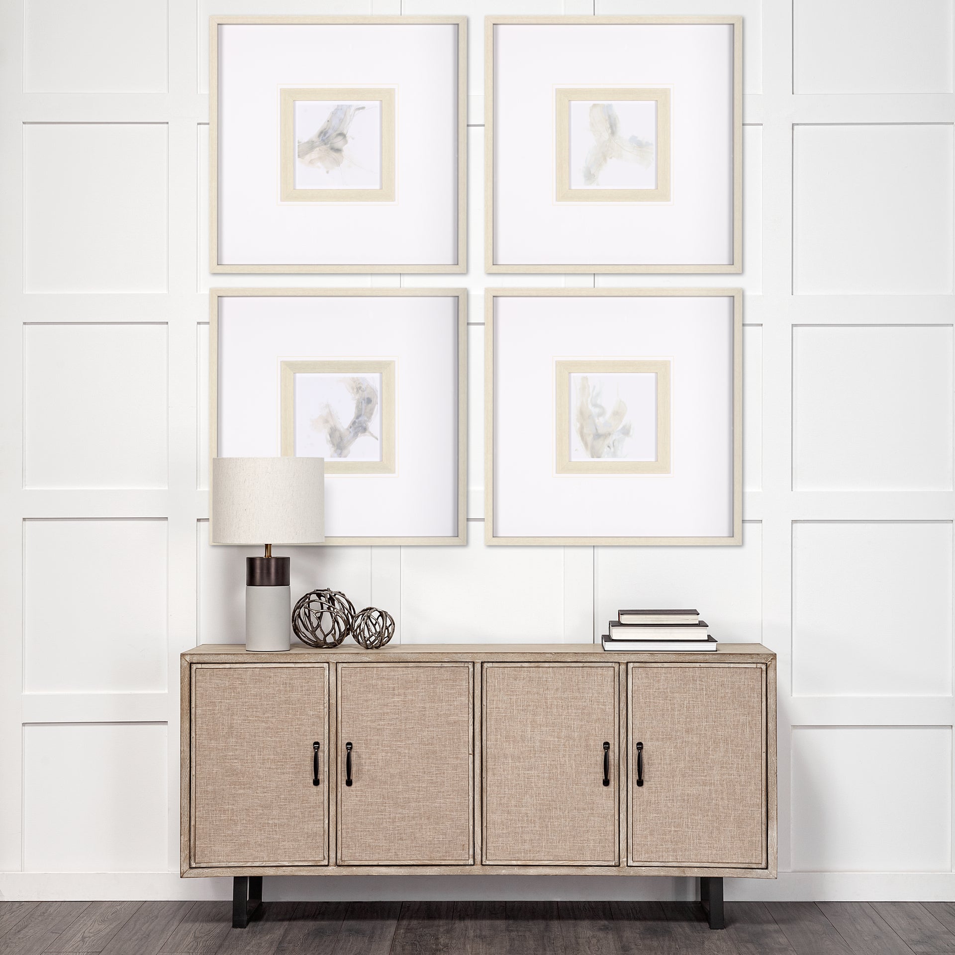 Vapor VI by June Vess a Hand Embellished Textured Framed Art Print Matted under Glass