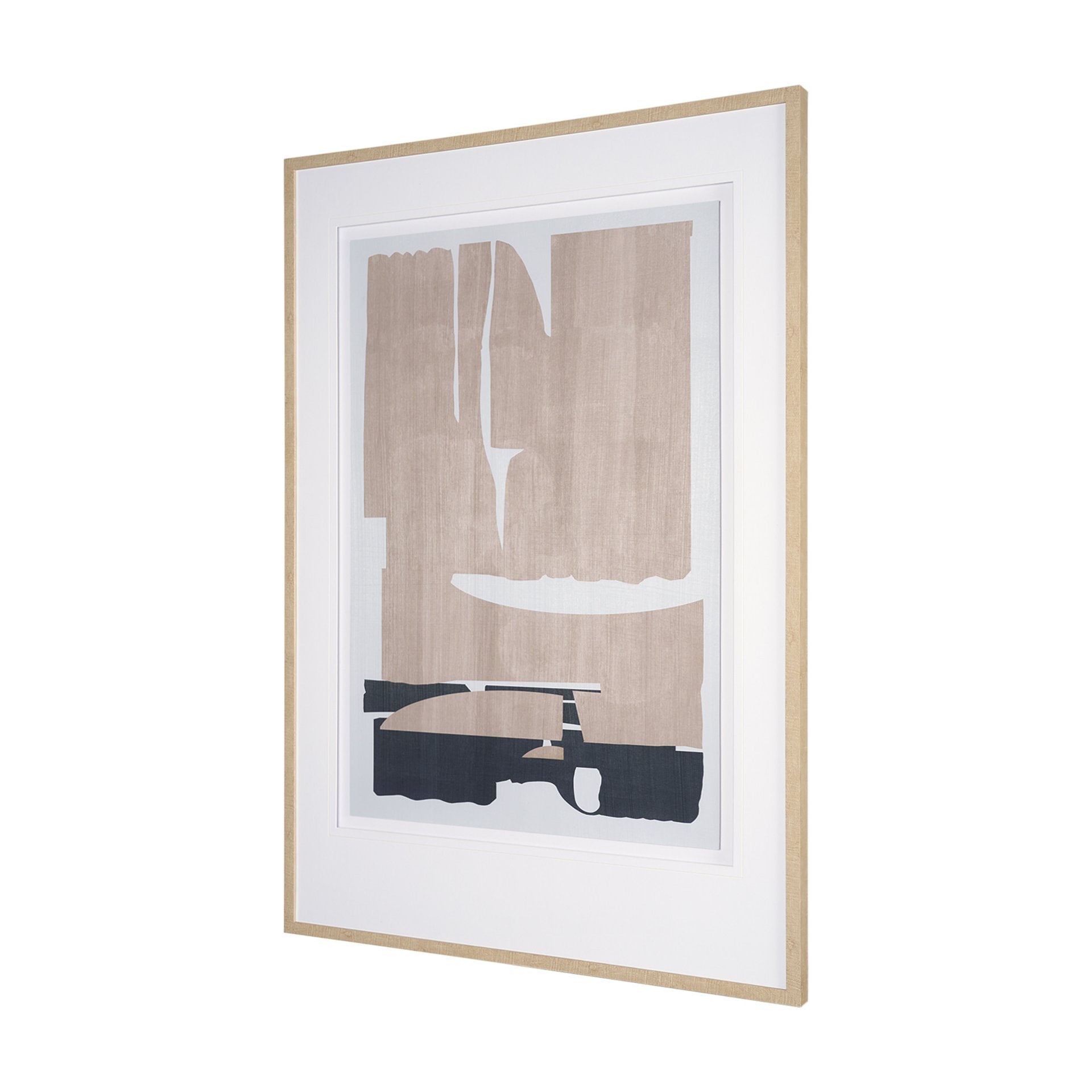 Deep Golden Brown I by Cartissi Textured  Framed Artwork Matted under Glass